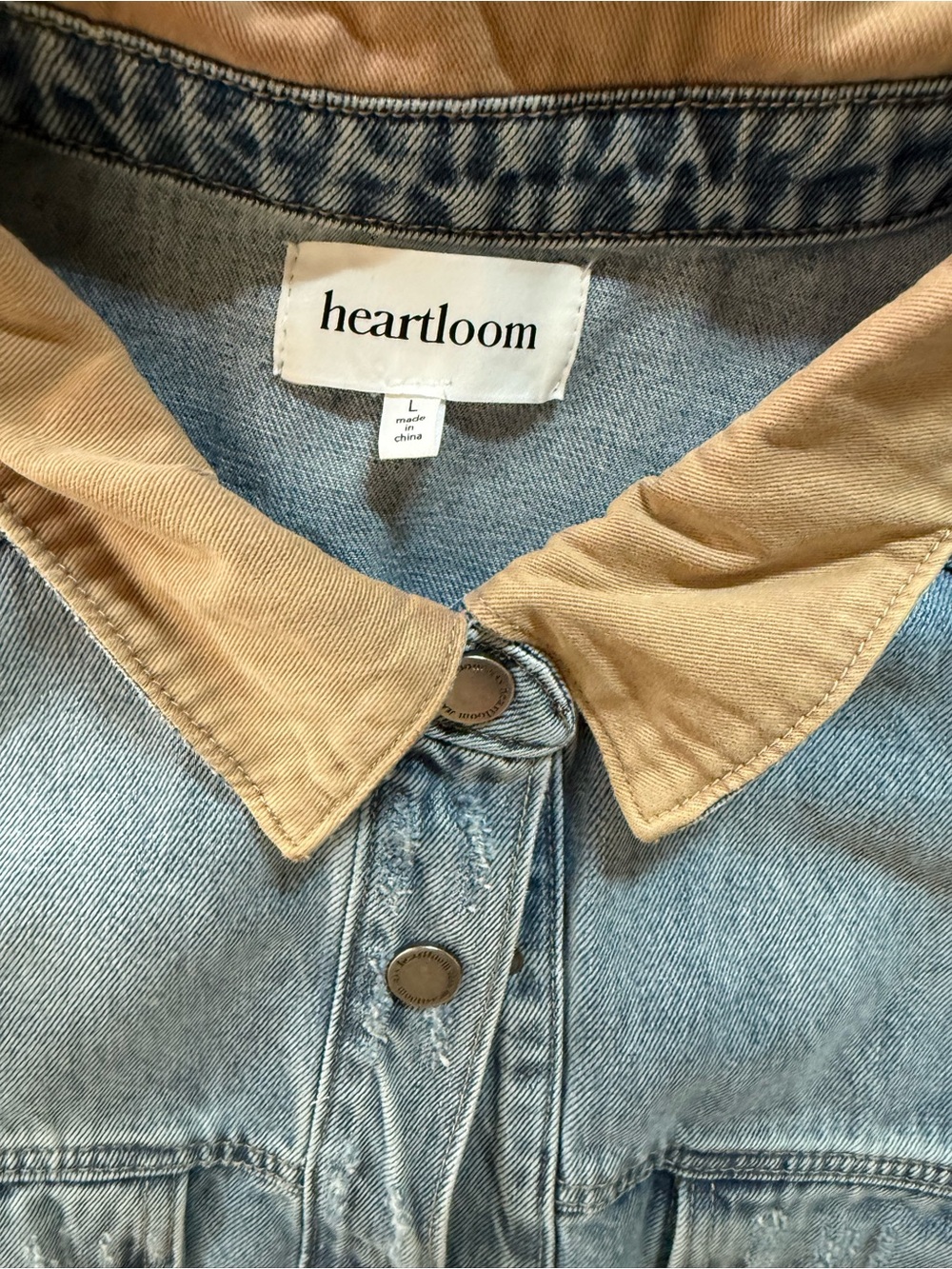 NWOT HEARTLOOM andra collar jacket in blue - Picture 4 of 5